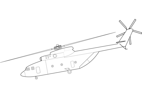 Mil Mi 26 Helicopter Coloring Page